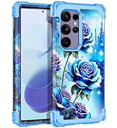 Miqala for Galaxy S24 Ultra 5G Case,Glow in The Dark Three Layer Heavy Duty Shockproof Protection...