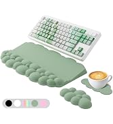 Wrist Rest with Keyboard Stand, Ergonomic Computer Wrist Support Pad, Cloud Keyboard Riser Holder...
