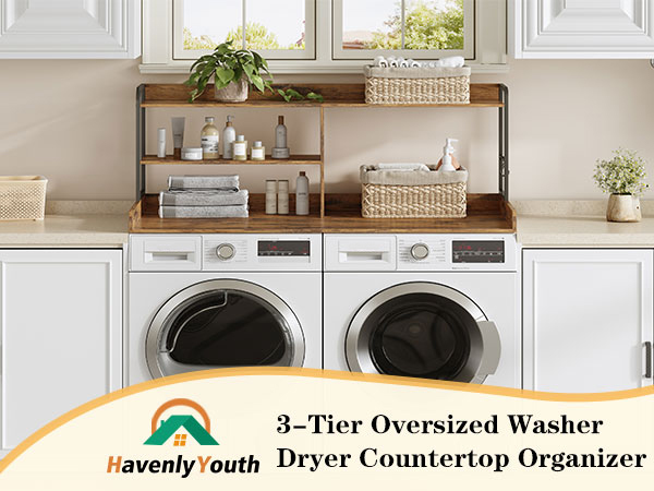 washer dryer countertop organizer