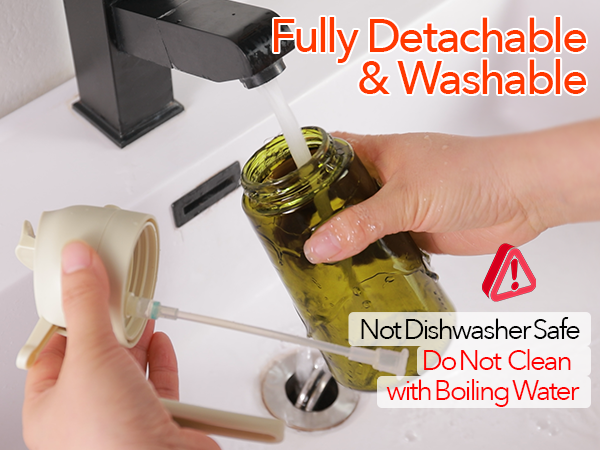 fully detachable &amp; washable