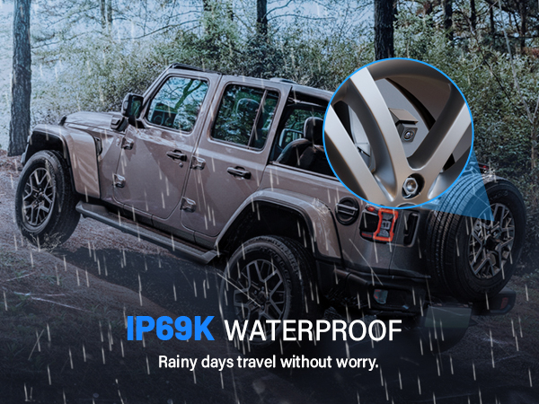 IP67-rated water-resistant: Operates in all weather conditions.