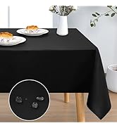 DWCN Rectangle Tablecloth - 60 x 84 Inch - Waterproof Stain and Wrinkle Resistant Washable Table ...