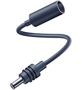 Starlink Mini DC Extension Cable 18CM, Waterproof Power Converter Adapter, Female to Male Plug, R...