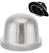 PH PandaHall 12 PCS Clear Plastic Hat Shaper 7.8 inch Round Display Stand Organizer Rack Storage ...