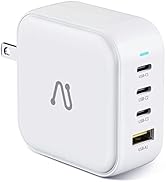 Aergiatech 100W USB C Charger, 4-Port GaN PD PPS Fast USB Wall Charger Block, Portable Foldable M...