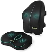 Back Cushions &amp; Seat Cushions for Chair Car Seat Back Memory Foam Seat Cushion Back Chair Pillow ...