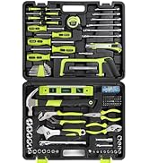 FASTPRO 198-Piece Household Tool Set, Home Repairing Tool Set with Toolbox, SAE Mechanics Hand To...