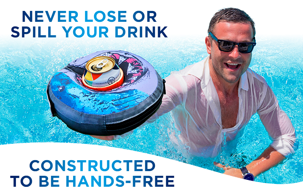 pool beverage holder floating cup holder for pool float for drinks in pool drink floaties