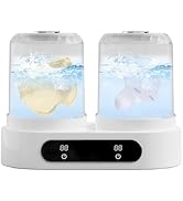 Double Tubs Portable Mini Washing Machine, 3L Cordless Underwear Washing Machine, 2 Modes 3600mAh...
