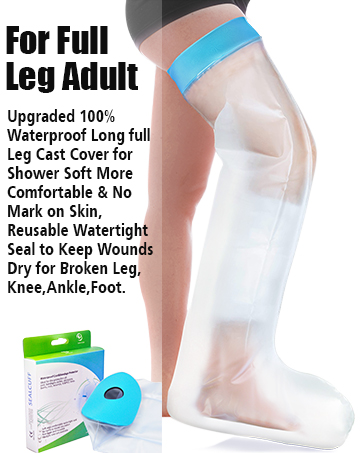 leg cast cover for shower