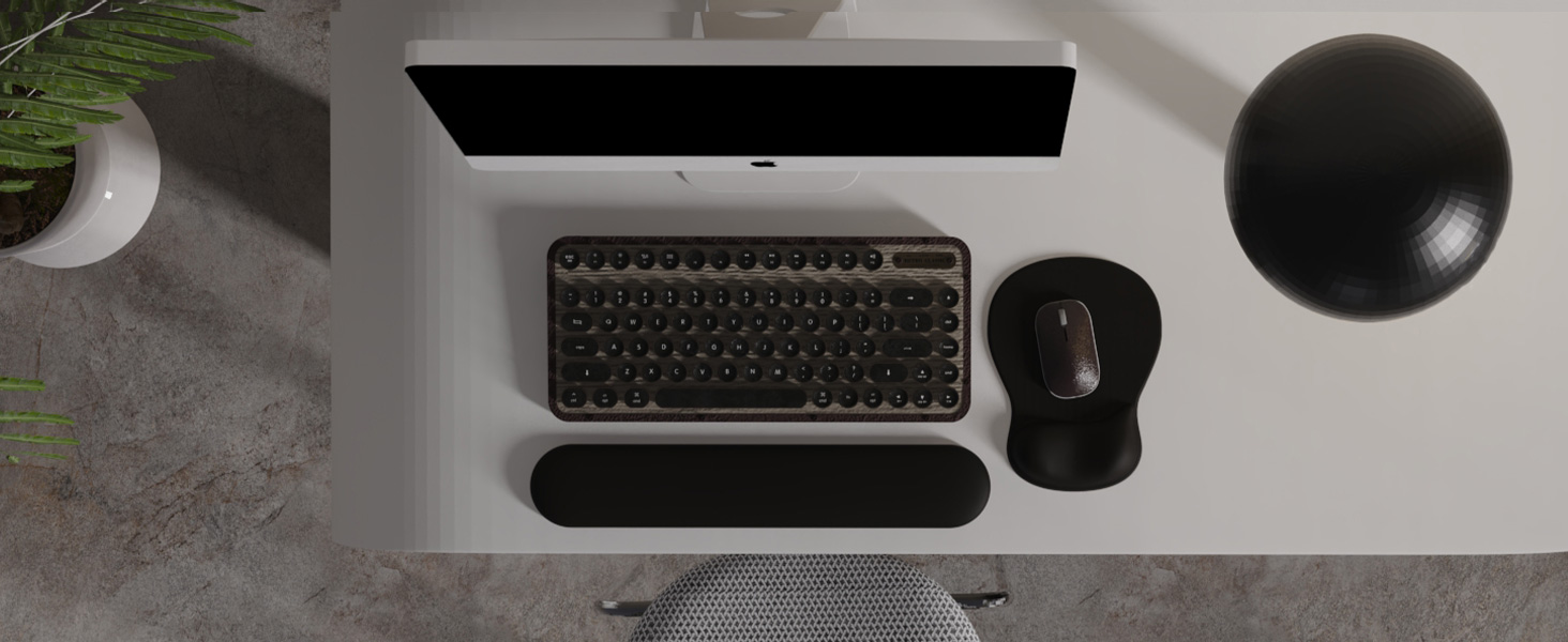 ErgoComfort Gel Wrist Rest Mouse Pad black