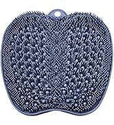 BESKAR Shower Foot Scrubber Mat with Non-Slip Suction Cups, Foot Spa Brush for Cleaning &amp; Exfolia...
