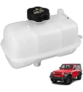 68283565AB Engine Coolant Reservoir Tank Overflow Reservoir with Cap Compatible with Jeep Wrangle...