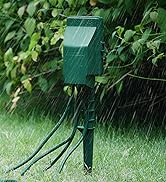 SURAIELEC Outdoor Power Stake, 7-Day Programmable Digital Timer, Power Strip Weatherproof, 6 Mult...