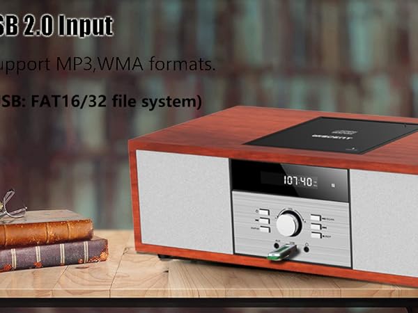 Home Micro System usb player brown cd player