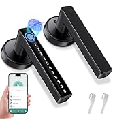 Smart Fingerprint Door Lock, Keyless Entry Front Door Knob,Biometric Door Knob, Code Knob Door Ha...