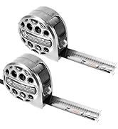 2 PCS/Pack Tape Measure 25'FT Foot/7.5M Retractable Measuring Tape Double Side Scale Handy Stainl...