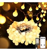 suddus String Lights for Bedroom, 33ft 100 Led Connectable Globe String Lights Indoor, Hanging Fa...