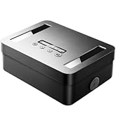 Vaydeer Metal Time Lock Box, Phone Lock Box with Timer, Timed Locking Safe, Self-Control Containe...