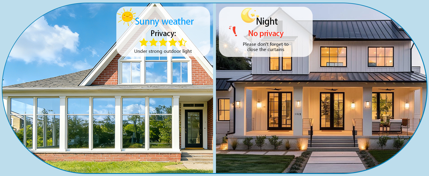privacy window film see out not in