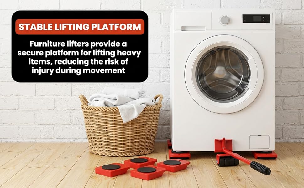 Furniture Lift Tool Set, Upgrade Furniture Movers Sliders Furniture Lifter Tool,Furniture Movers