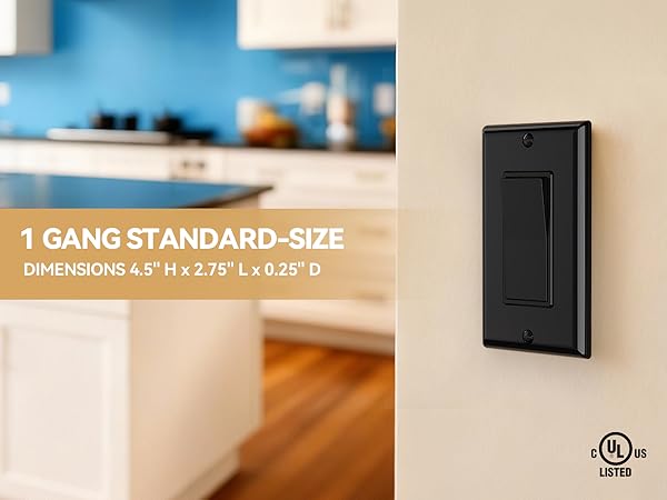 1 Gang Standard Size Decorative Wall Plate