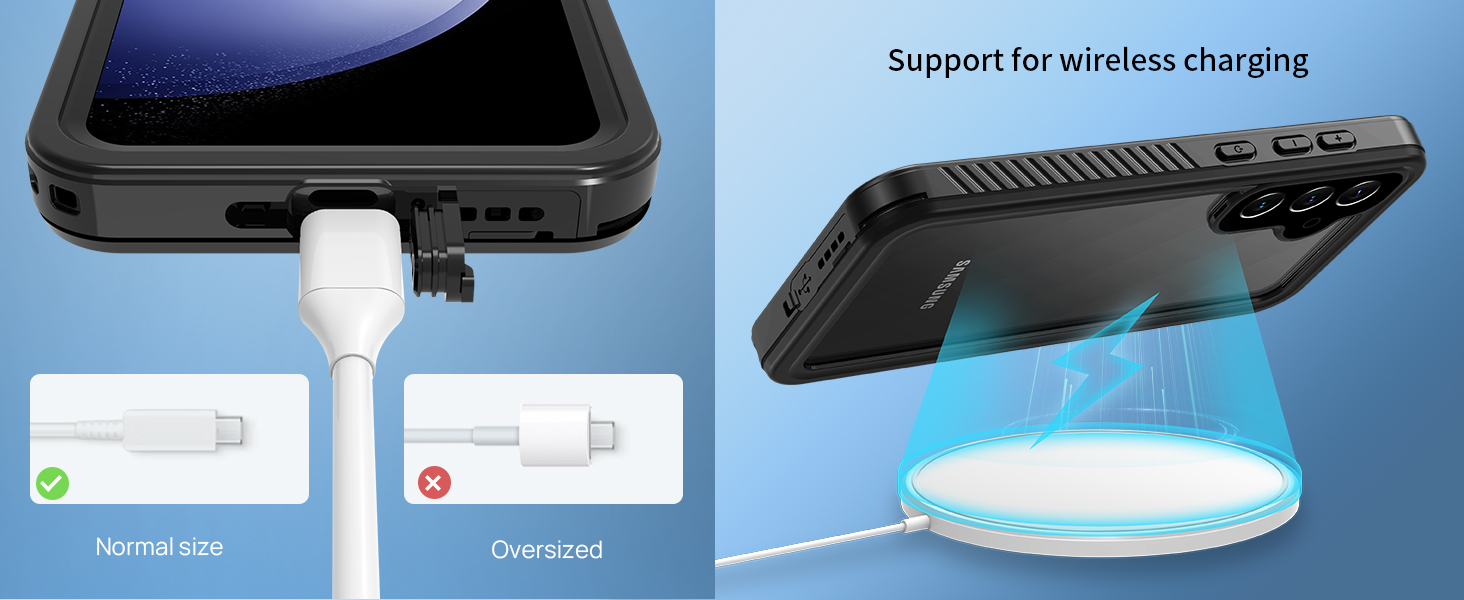 Compatible with wireless charging