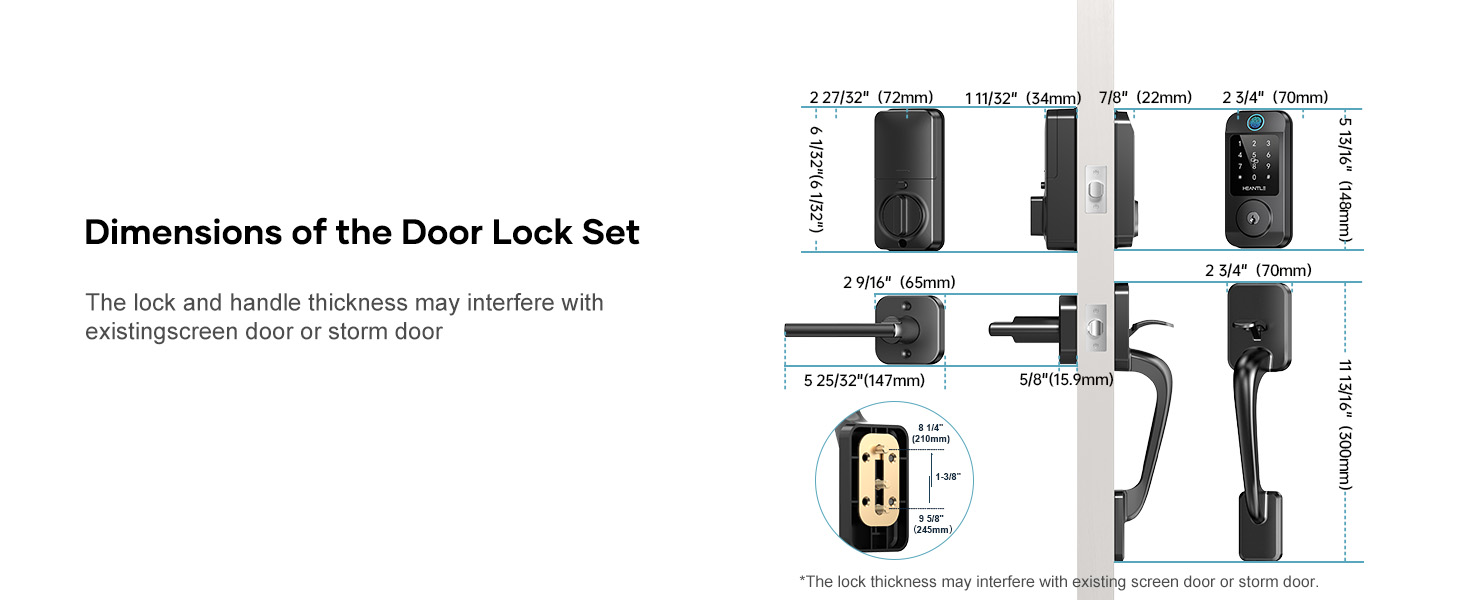 deadbolt lock and door knob set