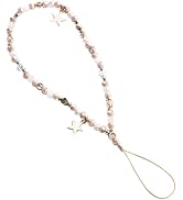 Five-Pointed Star Pendant Beaded Strap - Cute Mobile Phone Strap Detachable Lanyard, Decor and Ce...