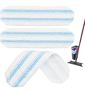 Mop Replacement Pads Compatible with O-Cedar H2prO Flat Mop System, 3 Pack Microfiber Mop Heads R...