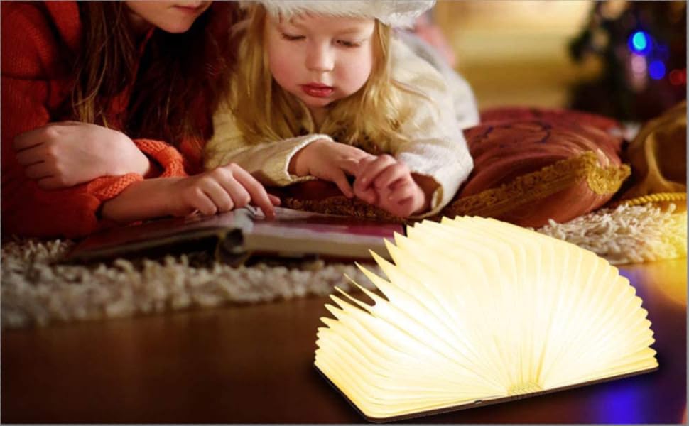 the book light is a book that can be opened to a child.