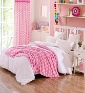 HYSEAS Flannel Fleece Star Throw Blanket Pink - Soft Plush Cozy Fuzzy Microfiber Blanket for Couc...