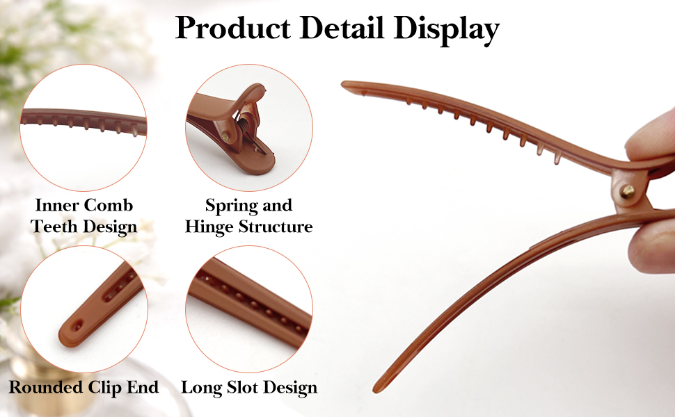 inner comb teeth design, spring and hinge structure