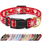 TMOODEL Reflective Dog Collar, Cute Christmas Style Dog Collars for Medium Dogs, Soft Nylon Puppy...