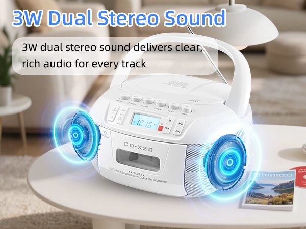 CD and Cassette Player