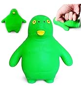 Green Head Fish Stretchy Toys Squishy Stress Balls for Kids (1-Pack) Squishy Ball Fidget Toys Spl...