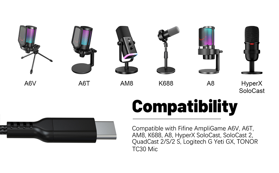 USB Type C Microphone Cable