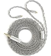 1.5m/4.92ft IEM Cable, KBEAR ST12 MAX 8-strand 4N OFC Silver-plated Upgraded Earphone Cable, 14 C...
