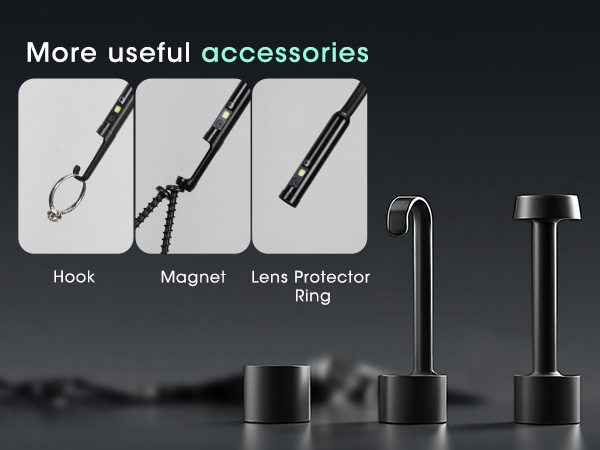triple lens borescope with light
