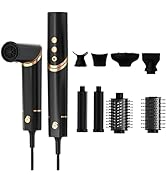 SKERTS 8 in 1 Powerful Hair Dryer Hot Air Brush Set with 110,000 RPM High-Speed Negative Ionic Au...