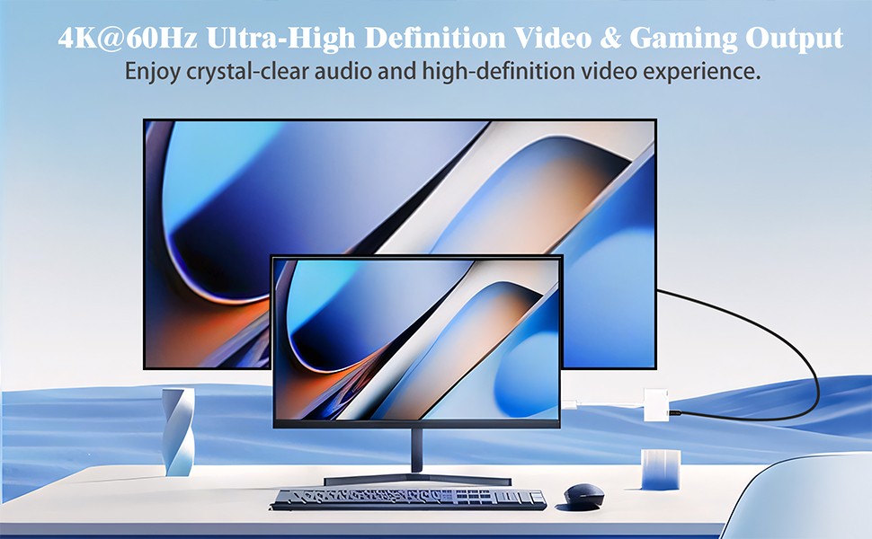 4k@60Hz Ultra-High Deinition video &amp; Gaming Output