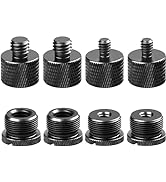 Mic Stand Adapter Set,8 Pcs Mic Thread Adapters-5/8 Female to 3/8 Male and 3/8 Female to 5/8 Male...