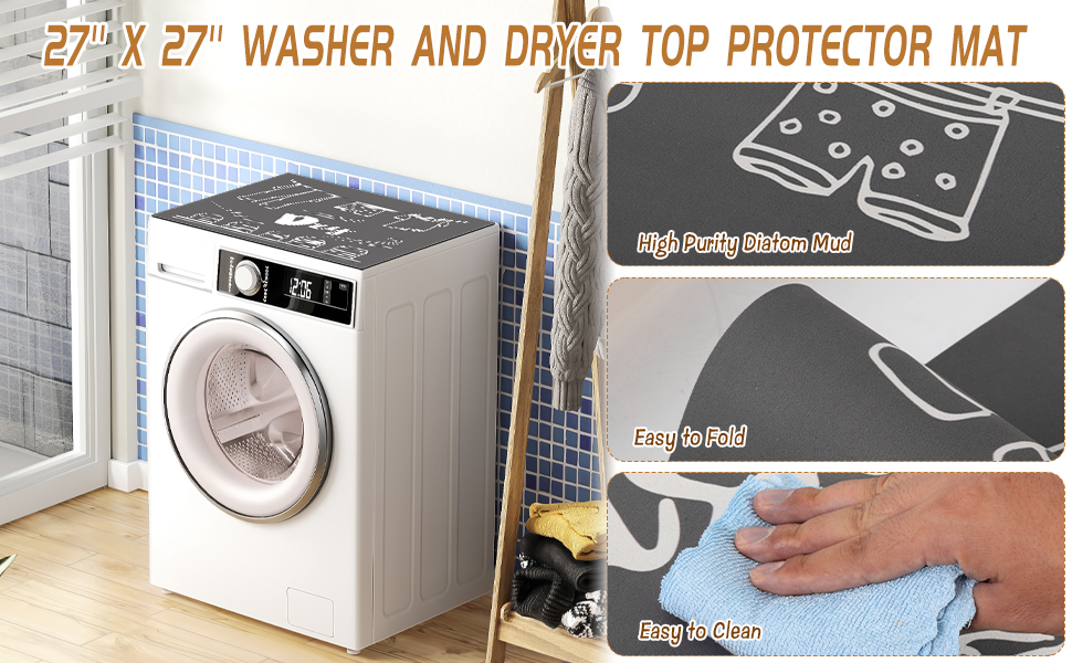Non Slip Washing Machine Cover