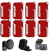 Adhesive Sticky Pads Replacement Mounting Tape, 8pcs Double-Sided Sticky Pads for Dashboard Magne...