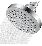 Nuodan High Pressure Shower Head - 4.5“ Powerful Bathroom Pressure Boosting Rain Showerhead - Per...