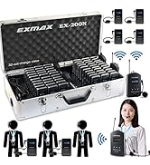 EXMAX EX-200N UHF Wireless International Travel Tour System Hands-free Audio Voice Transmission E...