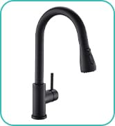 Kicimpro black kitchen faucet