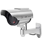 F FINDERS&amp;CO Solar Powered Fake Security Camera, Bullet Dummy Surveillance System with Realistic ...