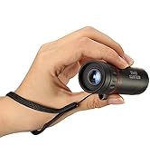 HD Ultra-Light Mini Monocular with Phone Clip, 10X Focus Telescope Scope 30X25, Portable Monocula...