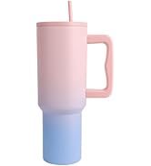 SHANGSKY Tumbler with Handle 40 oz, Stainless Steel Car Coffee Mug with Lid Straw Vacuum Insulate...
